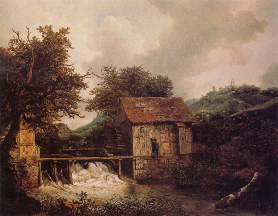 Two Watermills and an open Sluice near Singraven